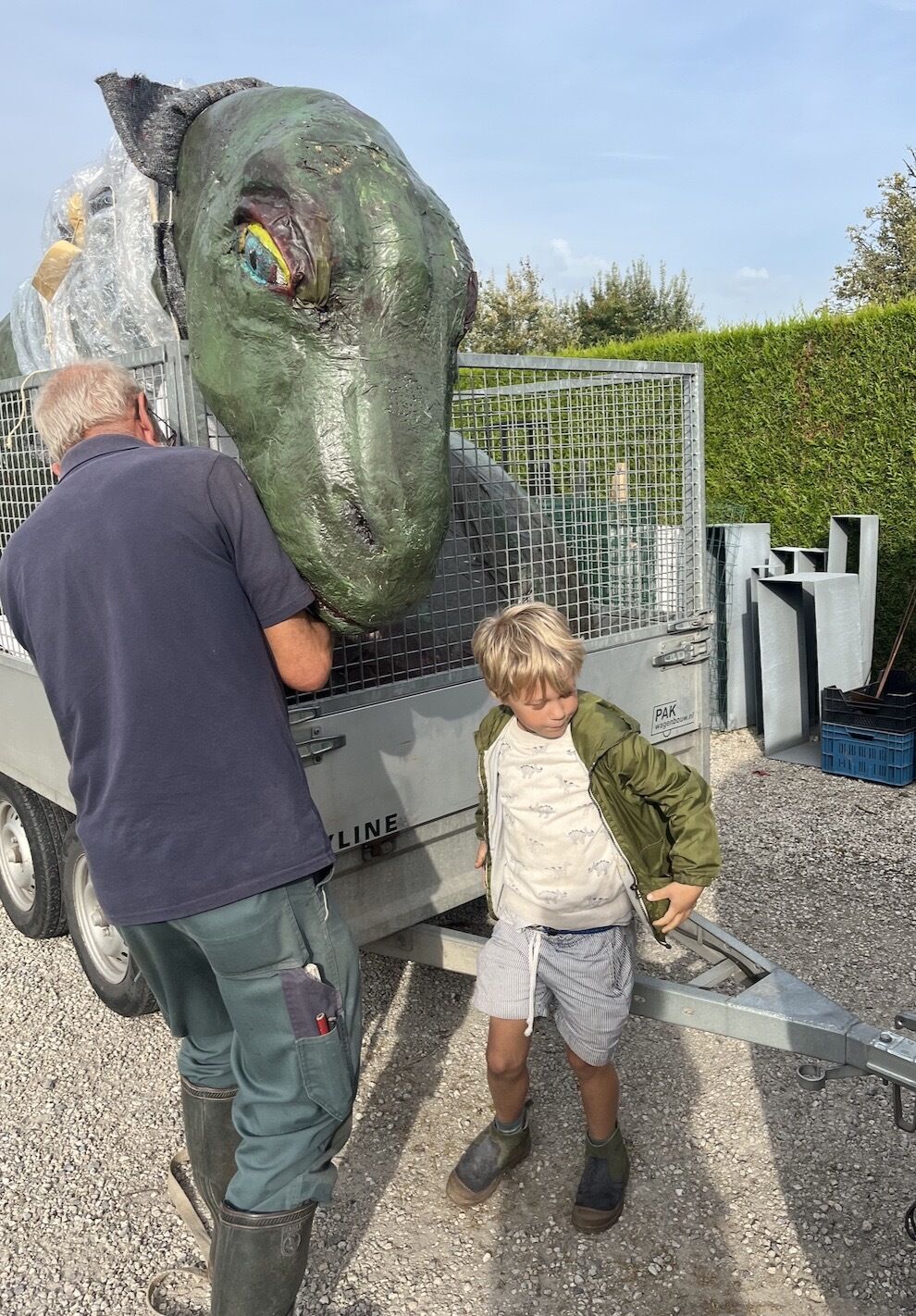 Oplaadbaar op een aanhanger